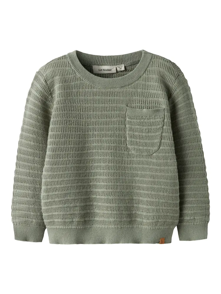 Thunder Stickad Tröja - Seagrass - 92 | Barnkläder - Toppar - Blusar | BabyMode