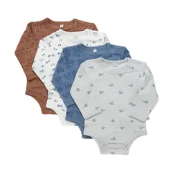 Långärmad Body 4-pack Blue Mirage | Kläder - Bodys & overaller - Långärmad body | BabyMode