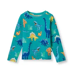 Långärmad blus med dinosaurier - 736 | Kläder - Toppar - Blusar | BabyMode