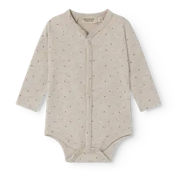 Bruno Långärmad Body - Beige Mel Dot