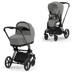 Priam Duovagn - mirage grey/matt black | Barnvagnar | BabyMode