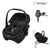 Maxi-Cosi Coral Slide Pro Babyskydd inkl. Familyfix Slide Pro Bas - Onyx Black