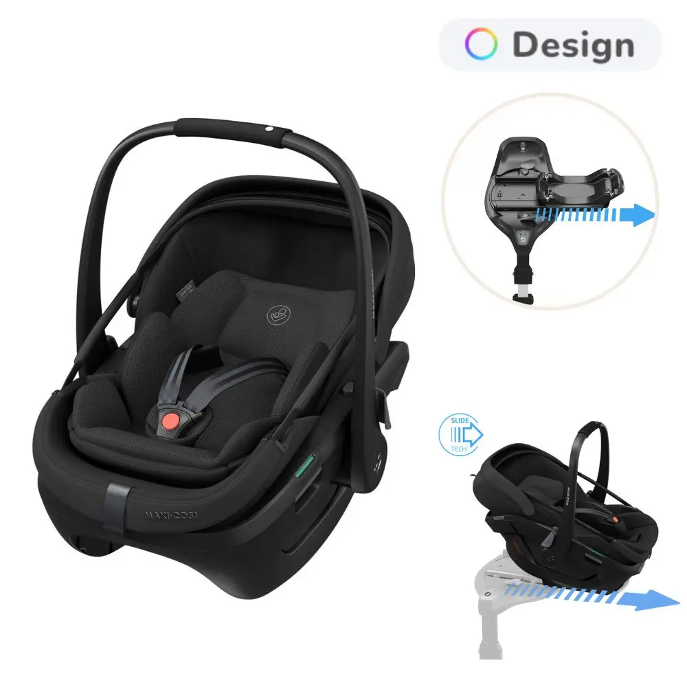 Maxi-Cosi Coral Slide Pro Babyskydd - Onyx Black