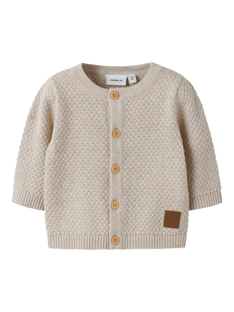 Denver Kofta - Peyote Melange - 68 | Barnkläder - Toppar - Koftor, västar & tröjor | BabyMode
