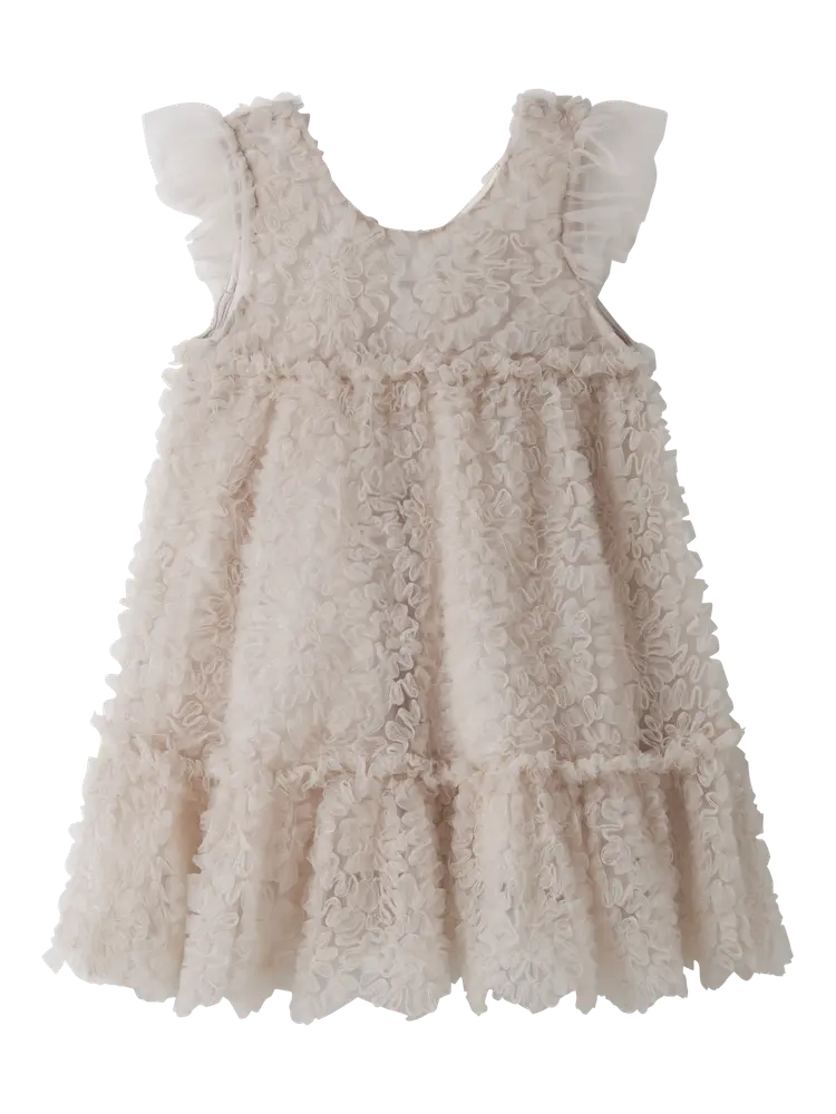 Fauna Tulle Klänning - Pumice Stone - 122 | Barnkläder - Toppar - Klänningar - Klänningar | BabyMode