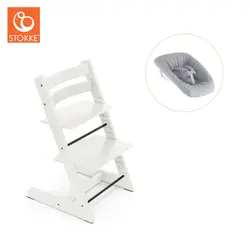 Tripp Trapp Stol bok & Newborn Set - Vit | Baby & Barn | BabyMode