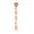 Nappesnöre Flora Nightingale - cream/ walnut