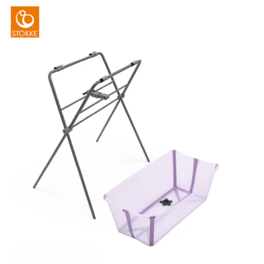 Stokke® Flexi Bath Badbalja Inkl. Stativ - Lavender | Baby & Barn - Sköta - Badkar & badtillbehör | BabyMode