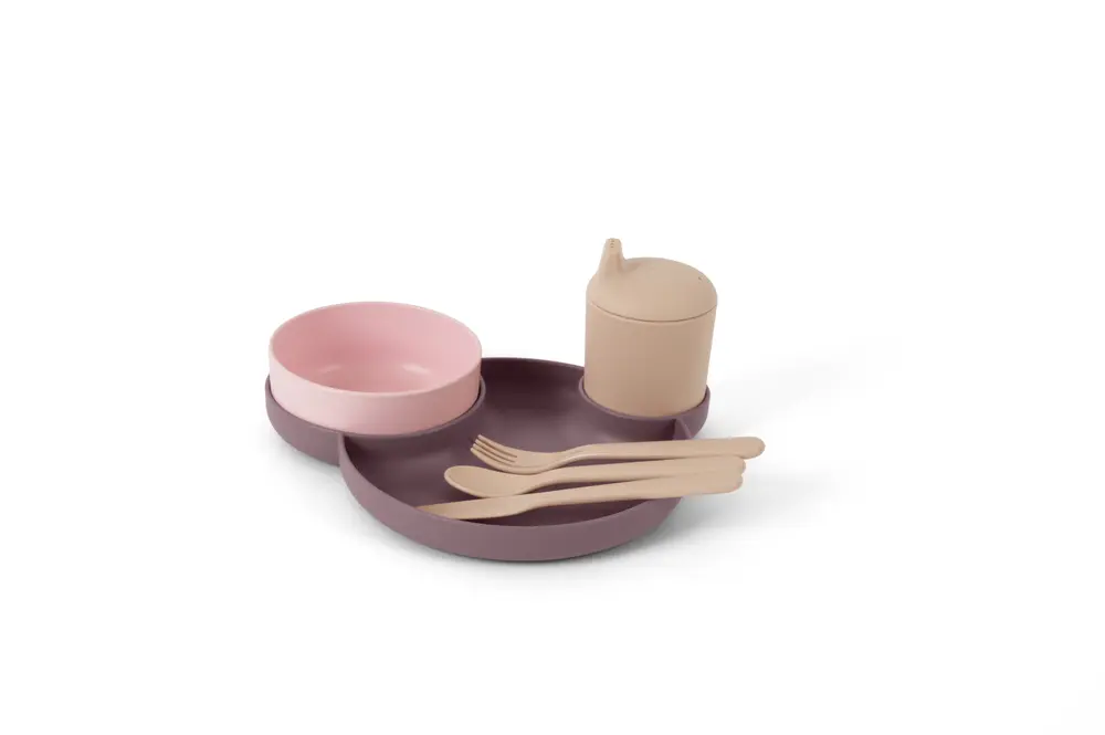 Litet middagsset aubergine i folie | Baby & Barn - Äta - Barnserviser | BabyMode
