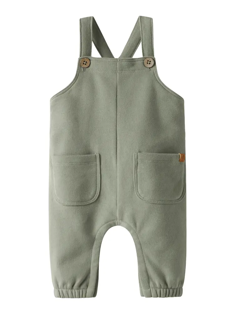 Ilondon Sweat Hängselbyxor - Seagrass - 80 | Barnkläder - Underdelar - Hängsel & jumpsuits | BabyMode
