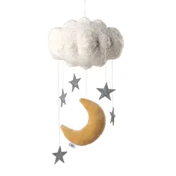 Sängmobil Moon & Stars - Beige | Barnrum - Inredningsdetaljer - Sängmobiler - Dekorativa mobiler | BabyMode