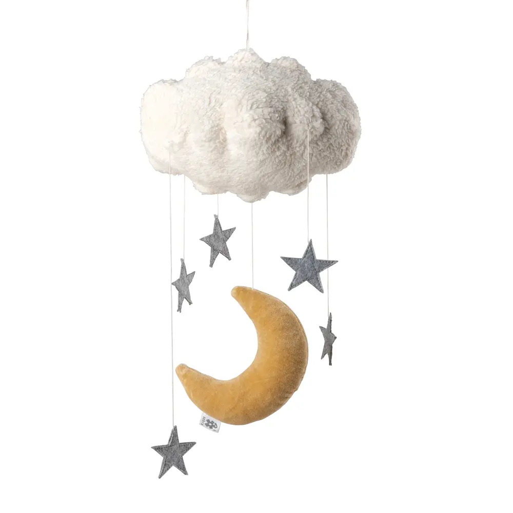 Sebra S&auml;ngmobil Moon & Stars - Beige