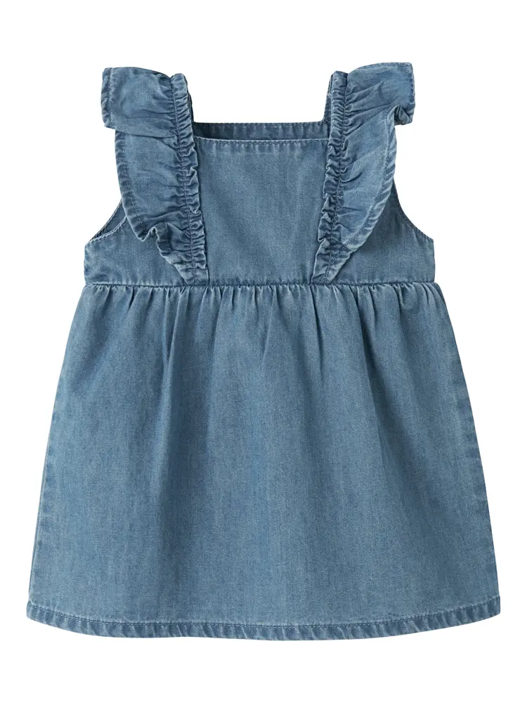 Fiona Klänning - Medium Blue Denim - 80 | Barnkläder - Toppar - Klänningar - Klänningar | BabyMode