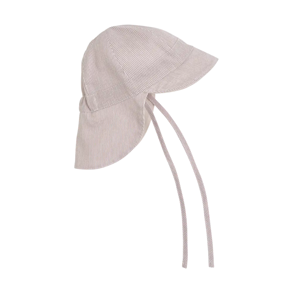 Solhatt m. Rand - UPF 50+ - White Pepper - 0-3 MDR.