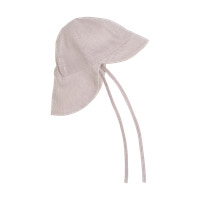 Solhatt m. Rand - UPF 50+ - White Pepper