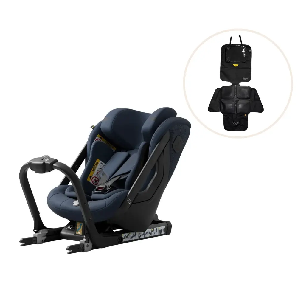 Axkid ONE 3 Bilbarnstol inkl. Sparkskydd – Glacier Lake Blue | Bilbarnstolar - Bakåtvända bilbarnstolar 9-36 Kg - Bakåtvända bilbarnstolar upp till 23 kg | BabyMode