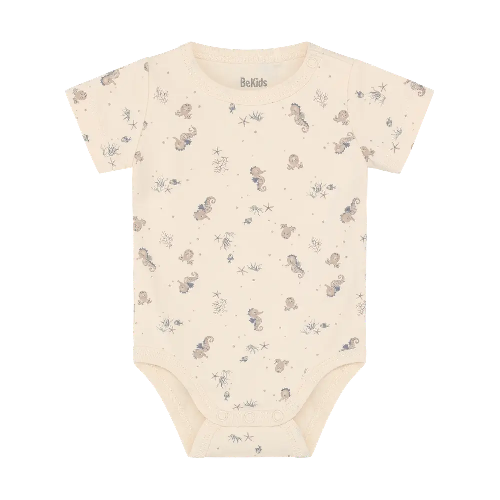 Kortärmad Body och Shorts Set - Folkstone Gray - 50 | Barnkläder - Bodys & overaller - Kortärmad body | BabyMode