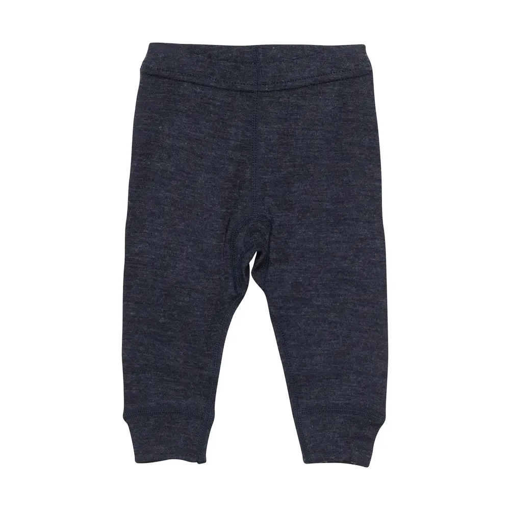 Leggings Ull - Sky Captain Melange - 120 | Barnkläder - Ull - Ullbyxor | BabyMode