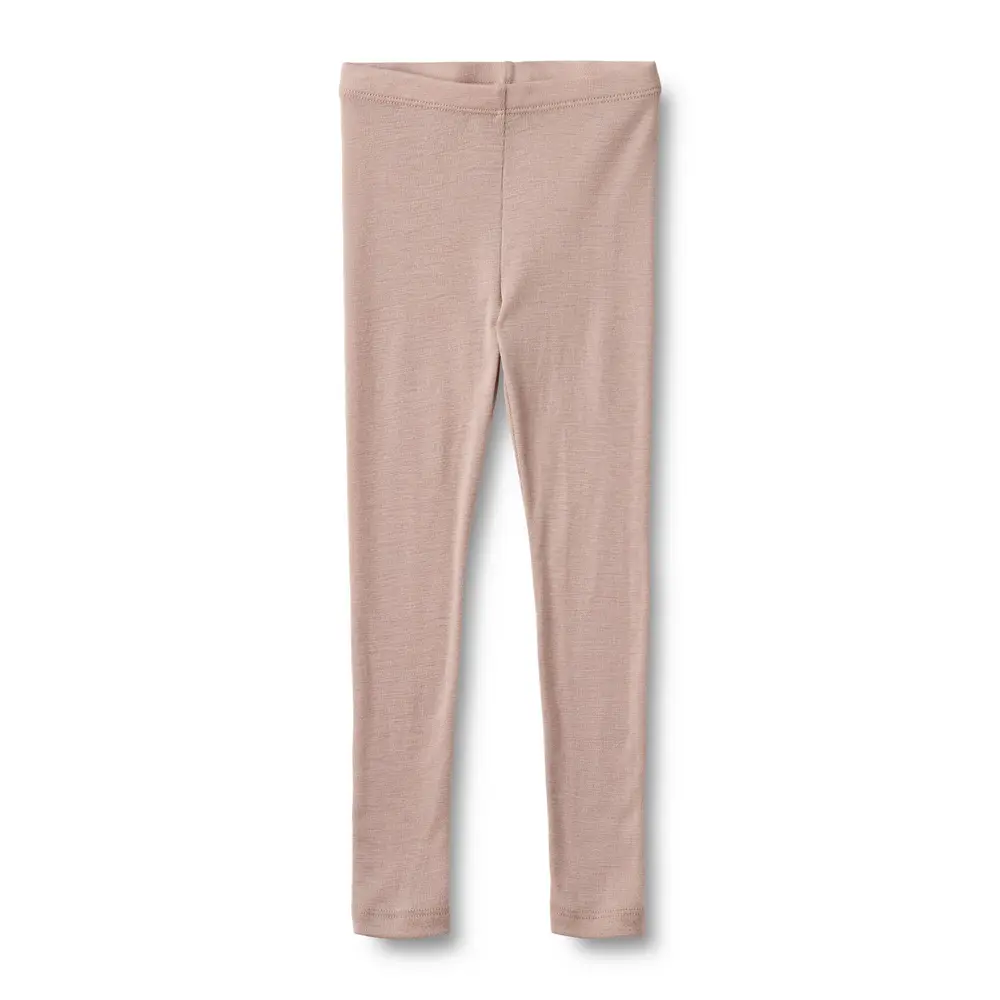 Leggings Agi Ull - Dry Rose - 110 | Barnkläder - Ull - Ullbyxor | BabyMode