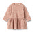 Bessie Jersey Klänning- Rose dust flower meadow
