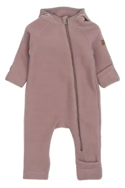 Ulloverall med öron - Twilight mauve | Kläder - Ull - Ulloveraller | BabyMode