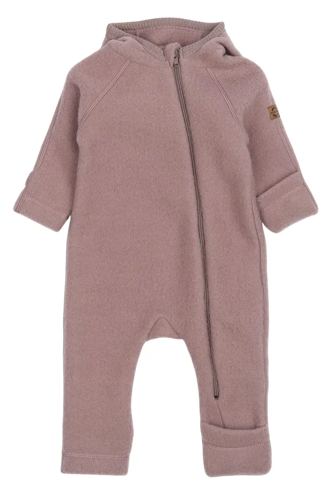 Ulloverall med öron - Twilight mauve - 56 CM