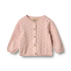 Stickad Kofta Maia - Powder | Kläder - Toppar - Koftor, västar & tröjor | BabyMode