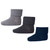 Ull Rib Babystrumpor 3 -pack - Grey Melange