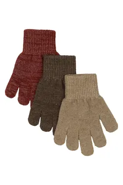 Magic vantar 3 pak med lurex - Doeskin | Kläder - Mössor, vantar och tossor - Vantar & handskar - Stickade vantar & mössor | BabyMode