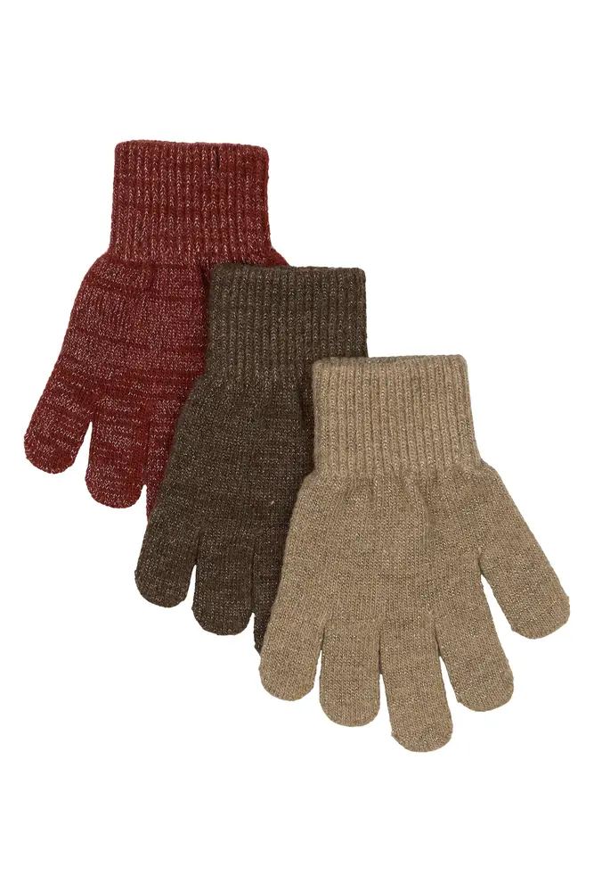 Magic vantar 3 pak med lurex - Doeskin - 1-3 ÅR