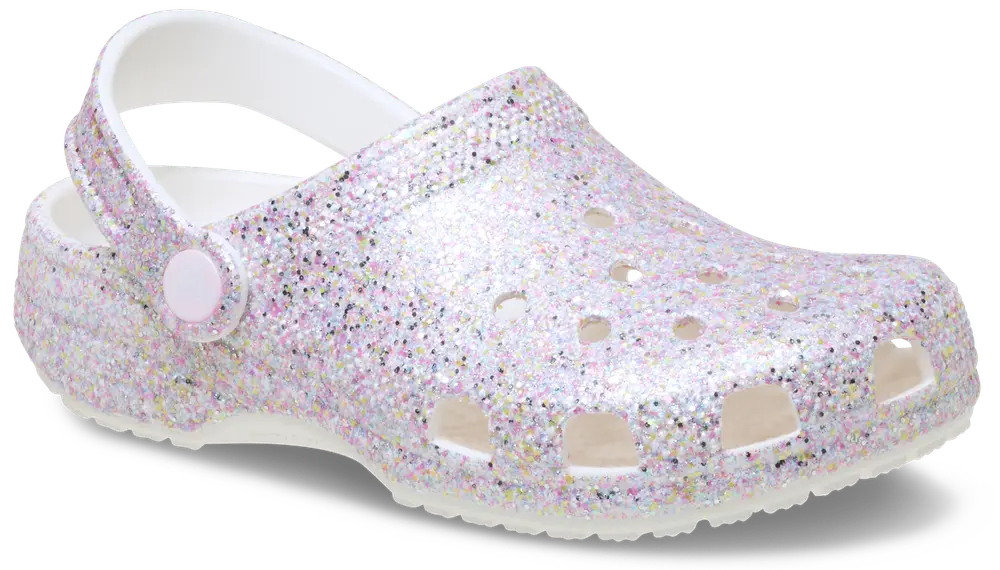 Classic Fantasy Glitter Clog - White - 29/30 | Barnskor - Sandaler - Sandaler med sluten tå | BabyMode