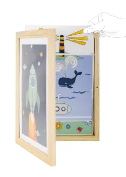 Ram till teckningar A4 - Trä | Barnrum - Inredningsdetaljer - Ramar | BabyMode