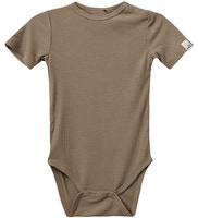 Kortärmad Body Dictesb - Dark Sand