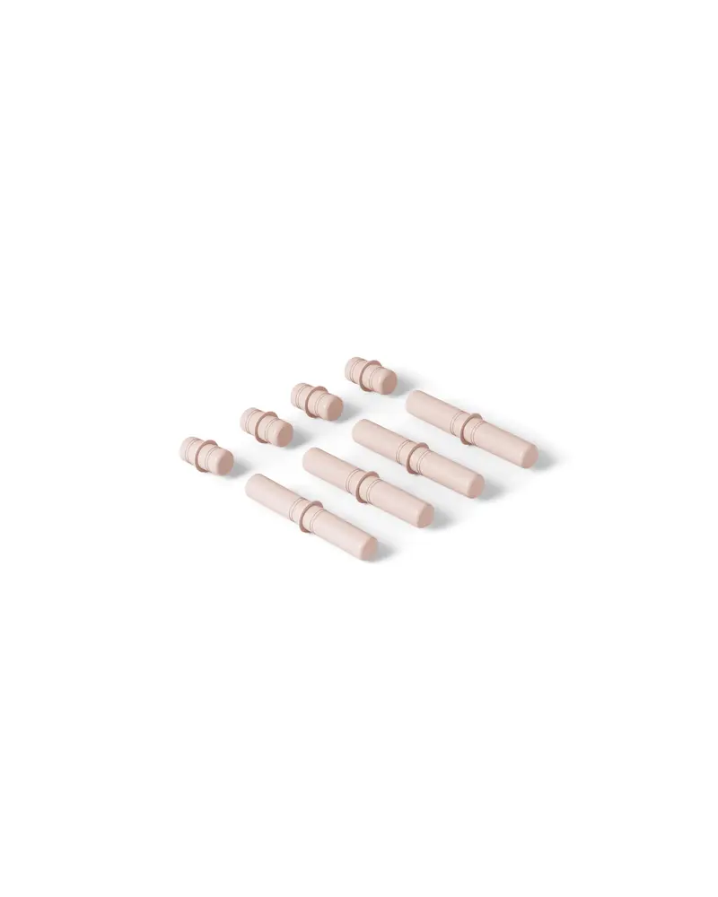 8 x Connector Pegs - Soft Rose | Leksaker - Aktivitetsleksaker - Motorikleksaker | BabyMode
