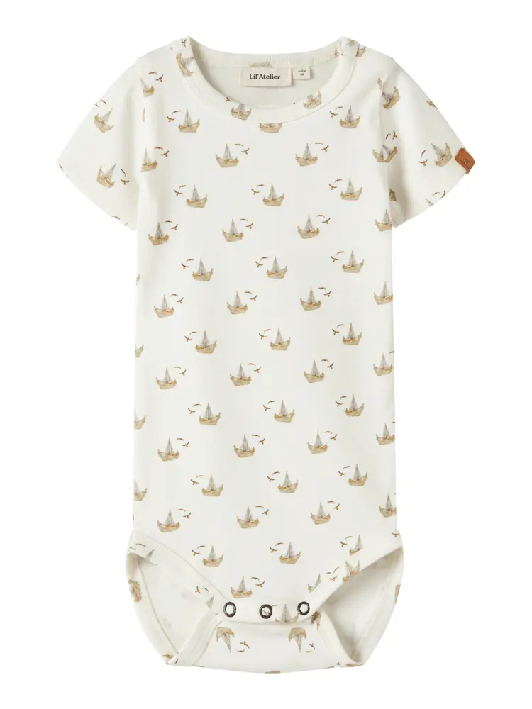 Gayo Sor Body Kortärmad - Coconut Milk - 62 | Barnkläder - Bodys & overaller - Kortärmad body | BabyMode
