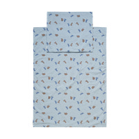Junior sängkläder 100x130, Dino Blue fog