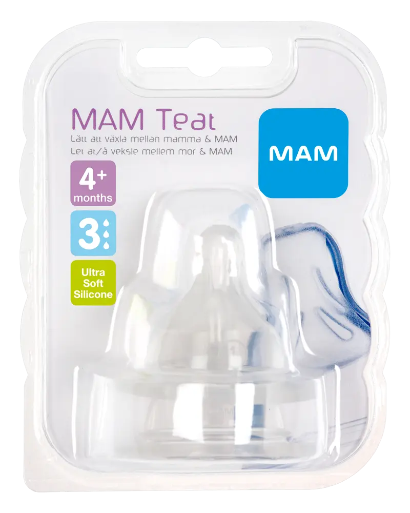 MAM 2-pack Dinappar Strl 3 | Baby & Barn - Äta - Nappflaskor | BabyMode