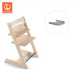 Tripp Trapp Stol & Bricka - Natural/grå | Baby & Barn | BabyMode