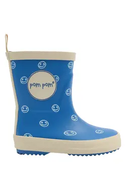 Bliss Gummistövlar m. Tryck - Snorkel Blue AOP | Barnskor - Gummistövlar | BabyMode