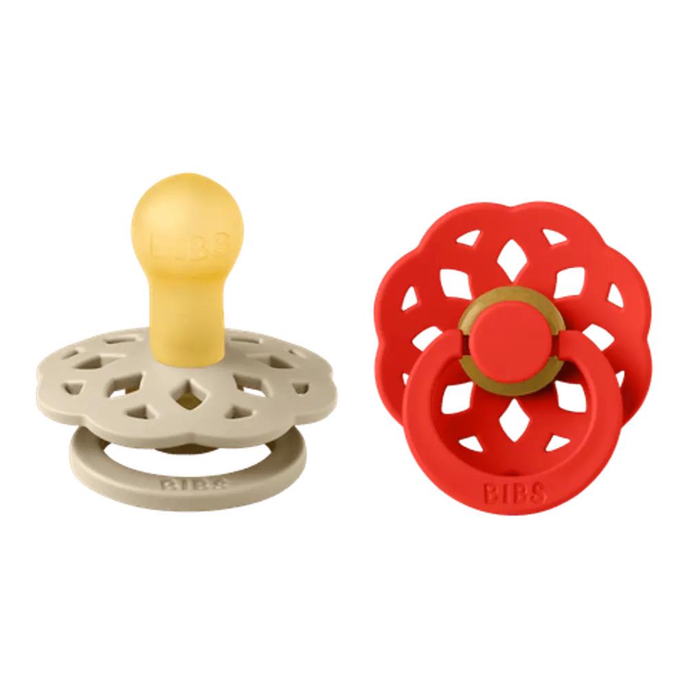 Napp Boheme 2-pack Latex 6-18 mån - Vanilla/Candy Apple | Baby & Barn - Sköta - Nappar | BabyMode