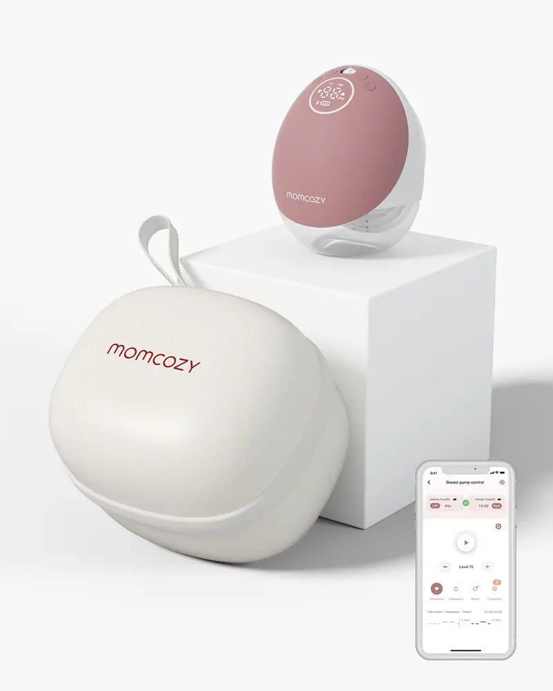 Momcozy M9 Bärbar Bröstpump Single - Red