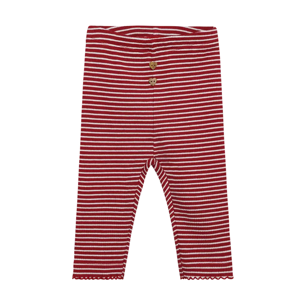 Minymo Rib Leggings - Rio Red - 56
