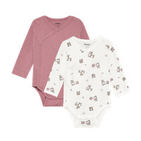 BeKids Långärmad Wrap Body 2-Pack - Nostalgia Rose