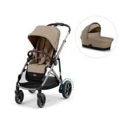E-Gazelle S inkl. liggdel - Almond beige | Barnvagnar | BabyMode