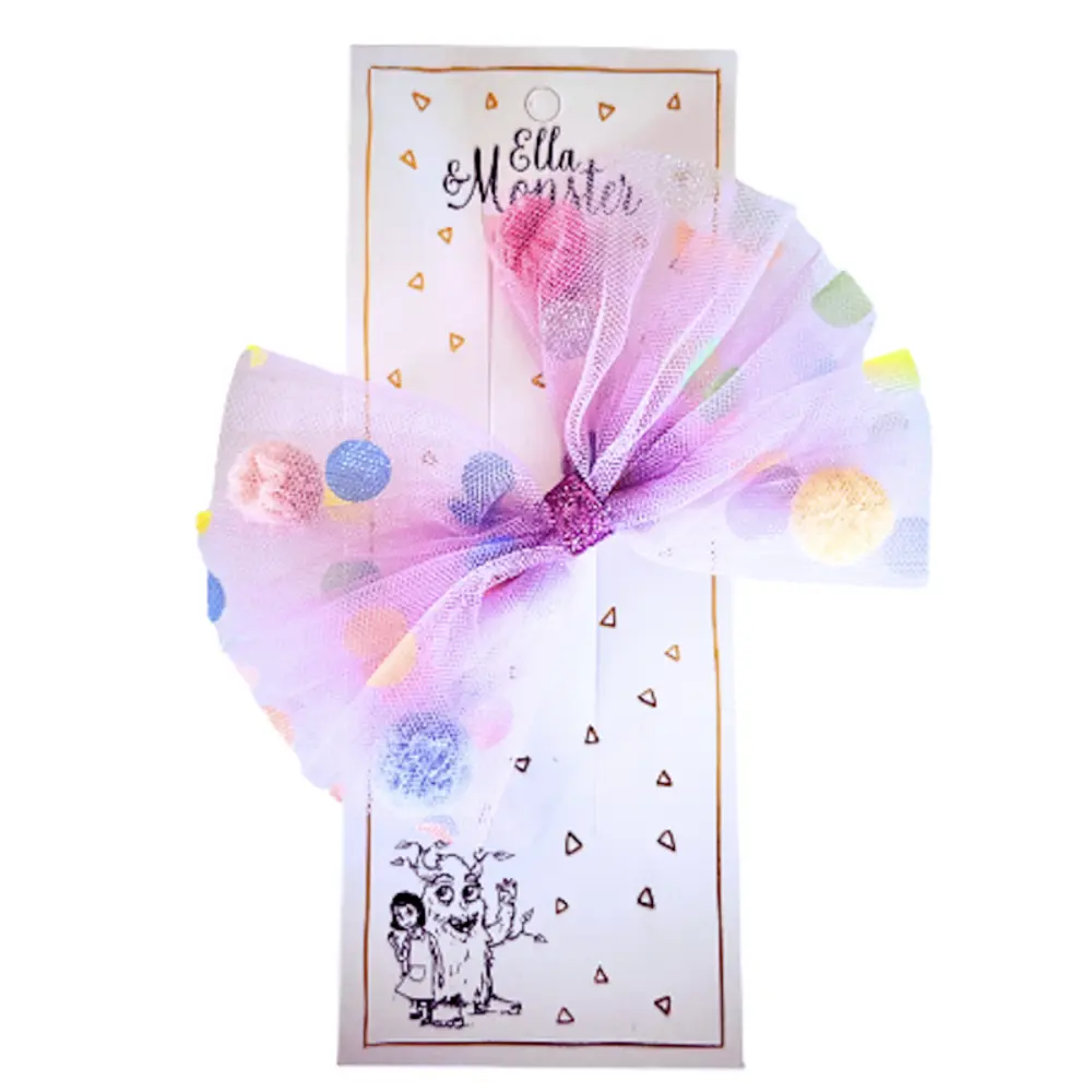 Hårspännen Big Party Bow Purple | Barnkläder - Temakläder - Festkläder & tillbehör - Håraccessoarer | BabyMode