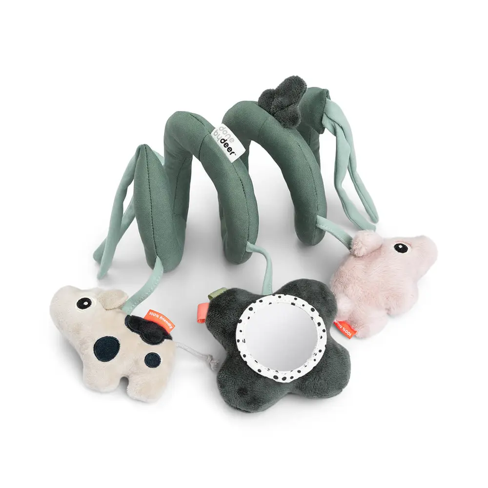 Aktivitetsspiral Tiny Farm - Grön | Leksaker - Babyleksaker - Aktivitetsleksaker | BabyMode