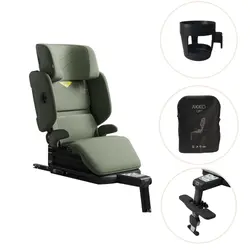 UP Nordic Bloom Green - inkl. Mugghållare, fotstöd och transportväska | Bilbarnstolar | BabyMode