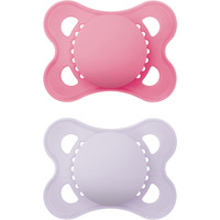 Napp original 0-6m silikon 2-pack - Rosa