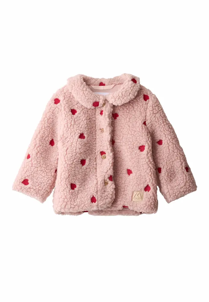 Molo Ummi Fleece Jacka - Red Hearts Soft - 62