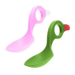 Skedar Multi Grip Rosa/Mint Plast 2-Pack | Baby & Barn - Äta - Bestick | BabyMode